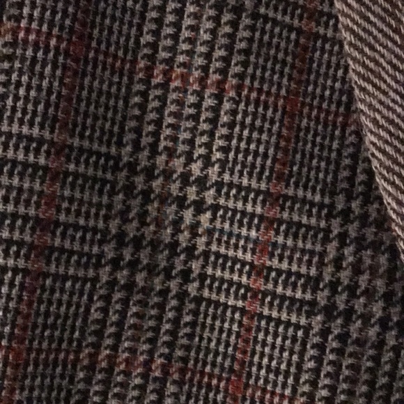 The Limited Vintage Patchwork Tweed Houndstooth Plaid Blazer Size Medium M - Picture 8 of 15
